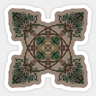 Woodlands Mandala Sticker